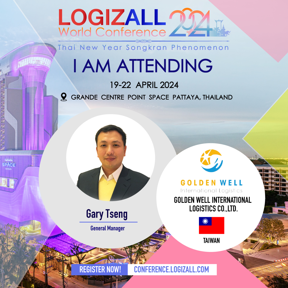 New Attendee from Taiwan: GOLDEN WELL INTERNATIONAL LOGISTICS at LOGIZALL World Conference 2024