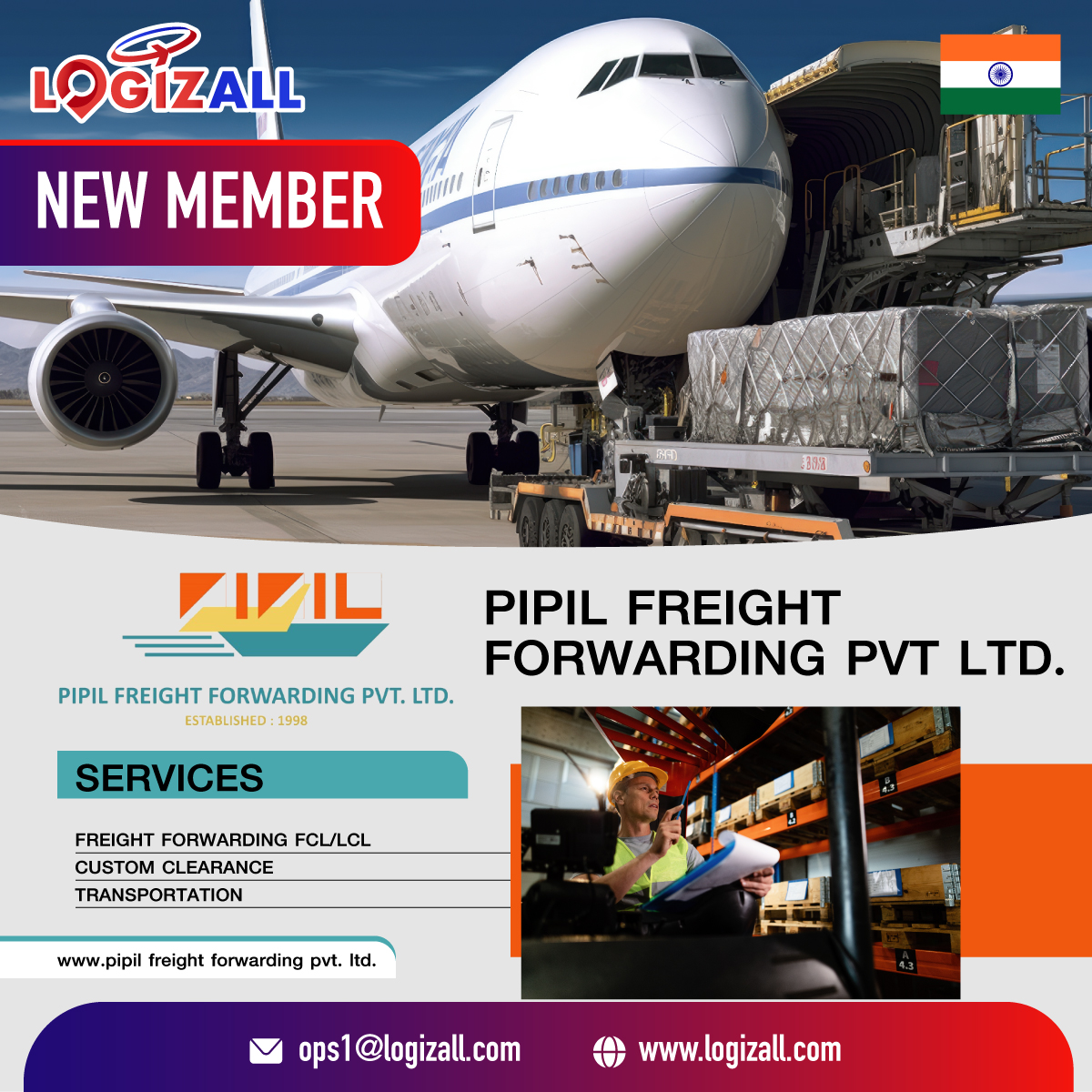 New Member Announcement: PIPIL FREIGHT FORWARDING PRIVATE LIMITED