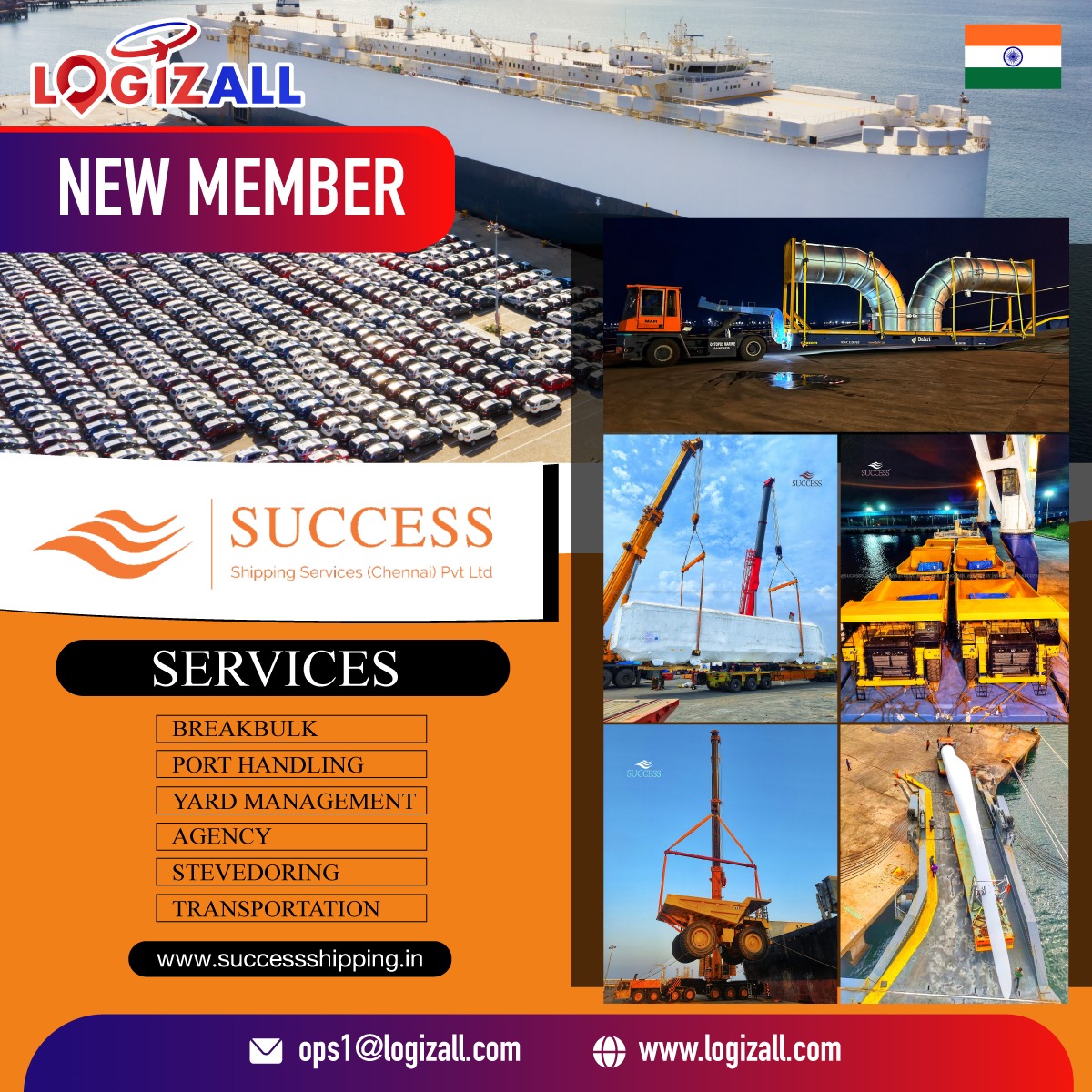 New Member Announcement: SUCCESS SHIPPING SERVICE (CHENNAI) PVT LTD