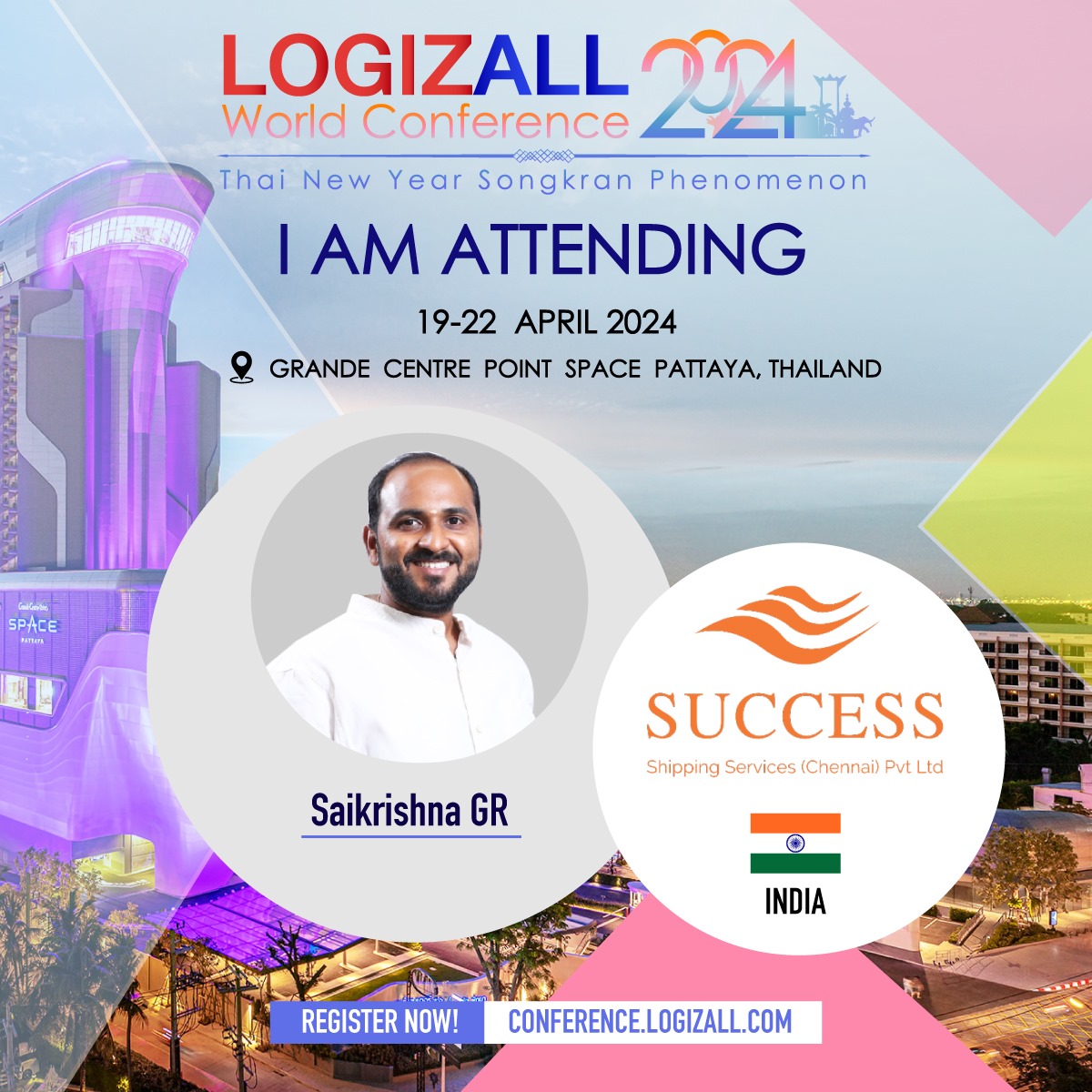 Exciting New Attendee SUCCESS SHIPPING SERVICES (CHENNAI) PVT LTD in LOGIZALL World Conference 2024