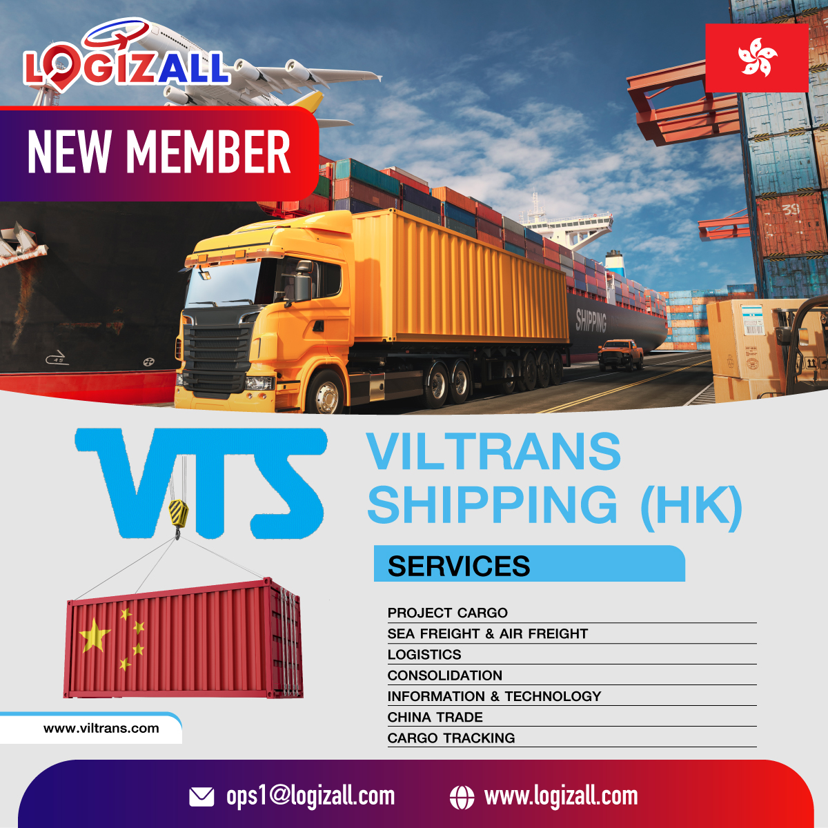 New Member Announcement: Viltrans Shipping (HK) Co., Ltd