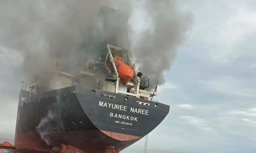 Thai cargo ship Mayuree Naree Bangkok damaged after Strait of Hormuz attack